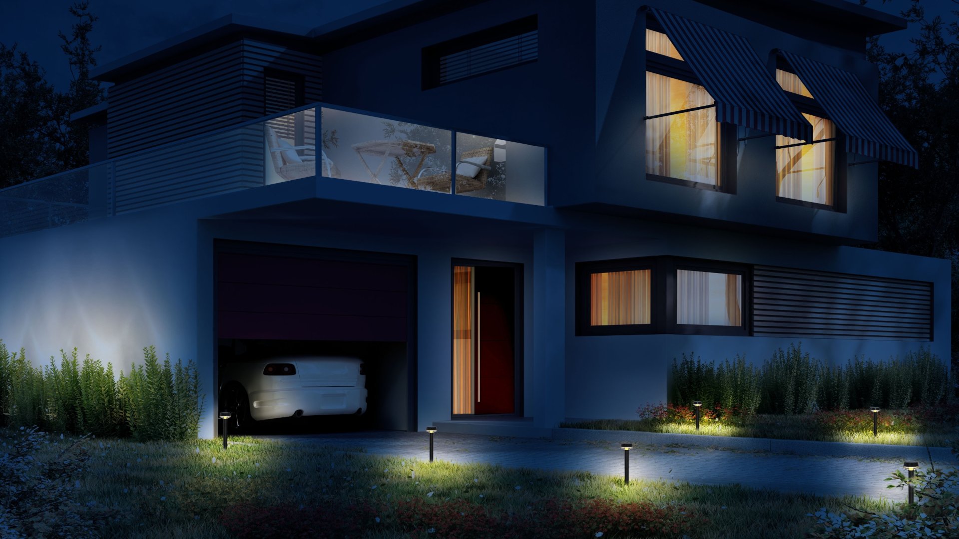 solar and security light