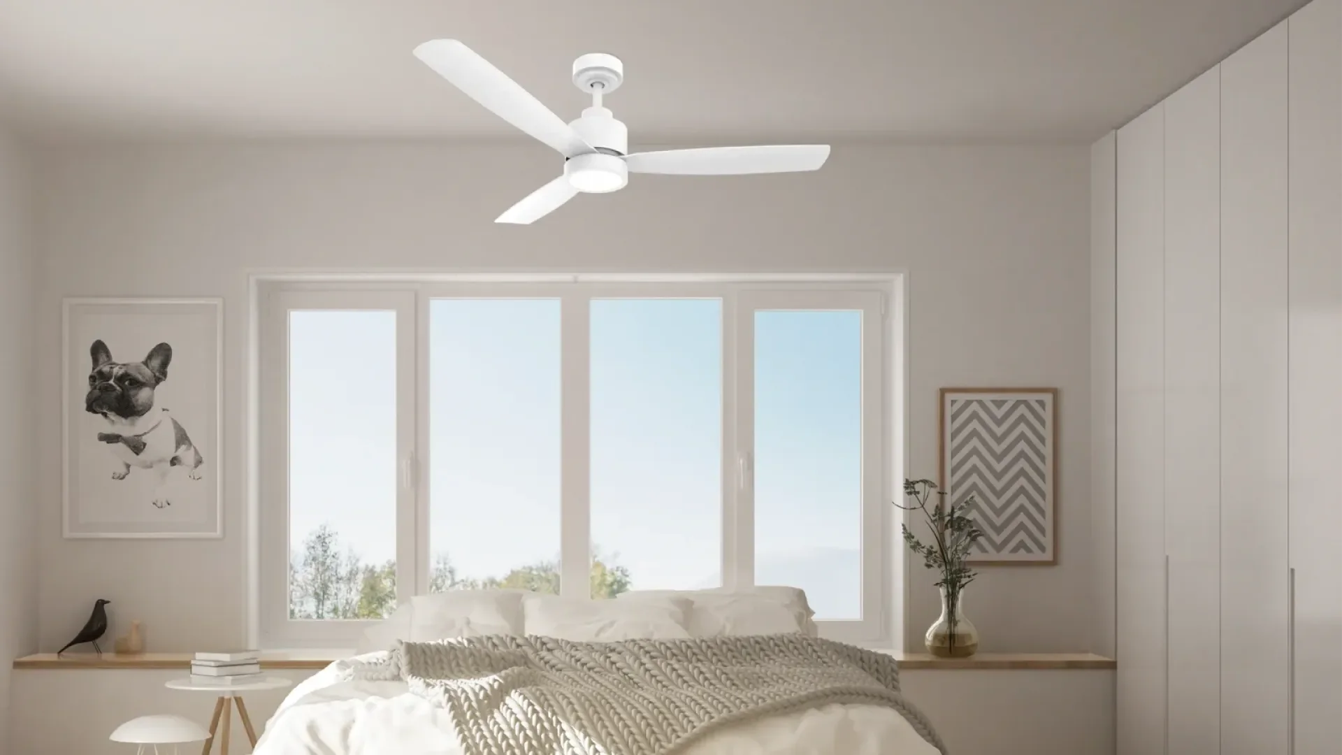 propeller on a bed